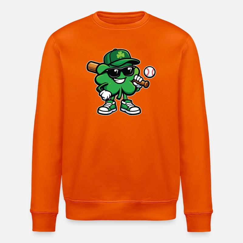 Baseball Shamrock St Patrick’s Irish - Sweat bio ROLLER Stanley/Stella Unisexe - orange profond