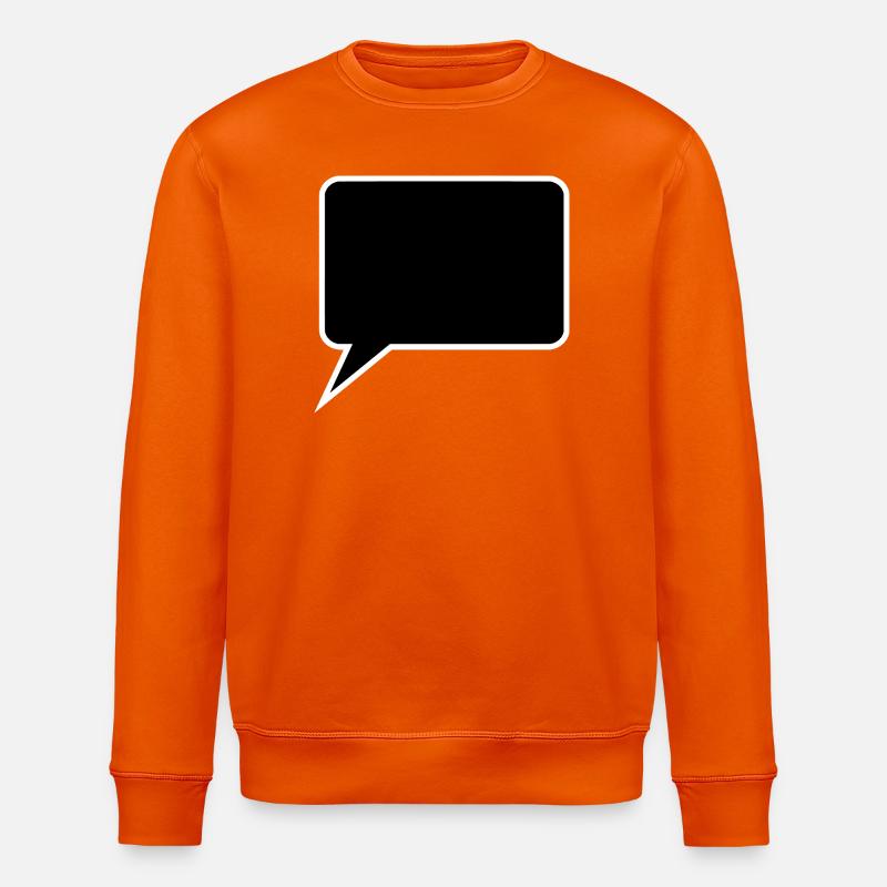 Sprechblase Comic selbst gestalten personalisieren - Stanley/Stella Unisex Bio-Sweatshirt ROLLER - Tieforange
