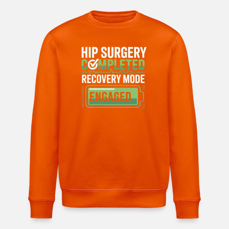 Hüft-OP Recovery Modus Aktiv - Stanley/Stella Unisex Bio-Sweatshirt ROLLER - Tieforange