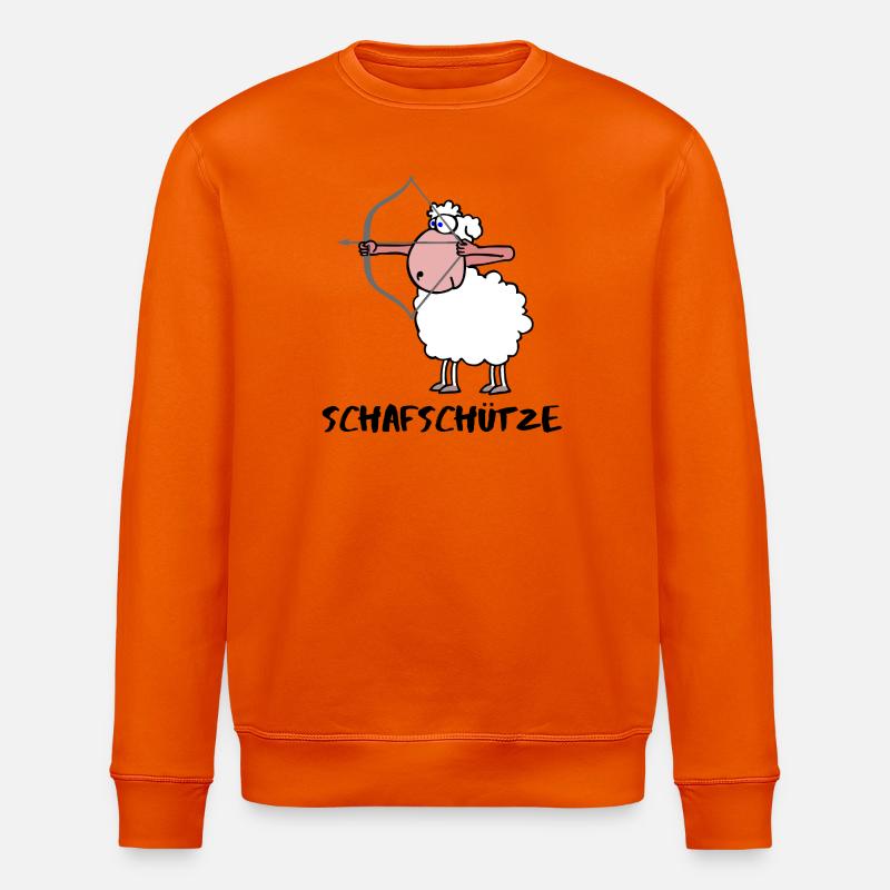 Schafschütze Schütze Sternzeichen Schaf - Stanley/Stella Unisex Bio-Sweatshirt ROLLER - Tieforange