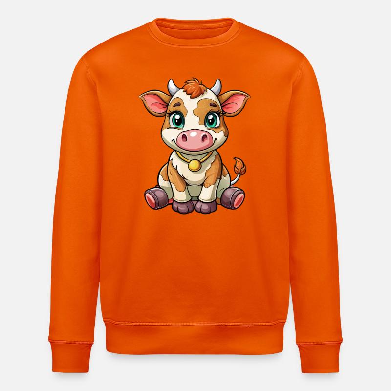Bébé vache - Sweat bio ROLLER Stanley/Stella Unisexe - orange profond