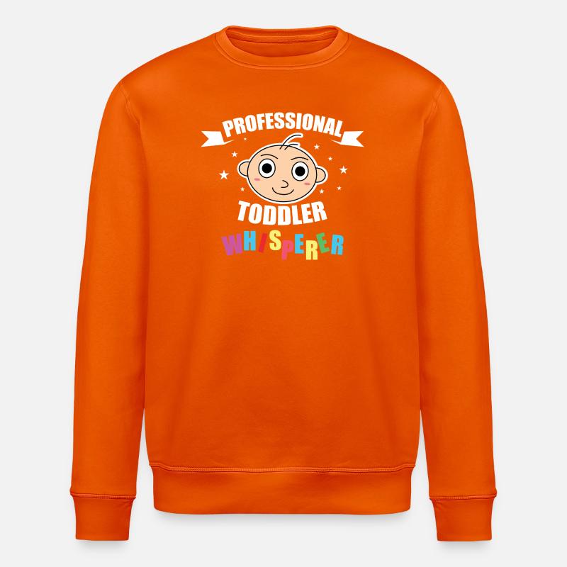 Professional Toddler Whisperer - Stanley/Stella Unisex Bio-Sweatshirt ROLLER - Tieforange