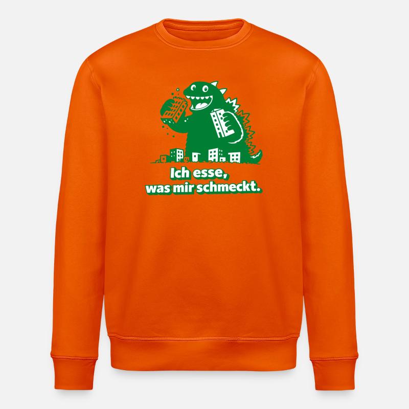 Je mange ce que j’aime, Monster - Sweat bio ROLLER Stanley/Stella Unisexe - orange profond