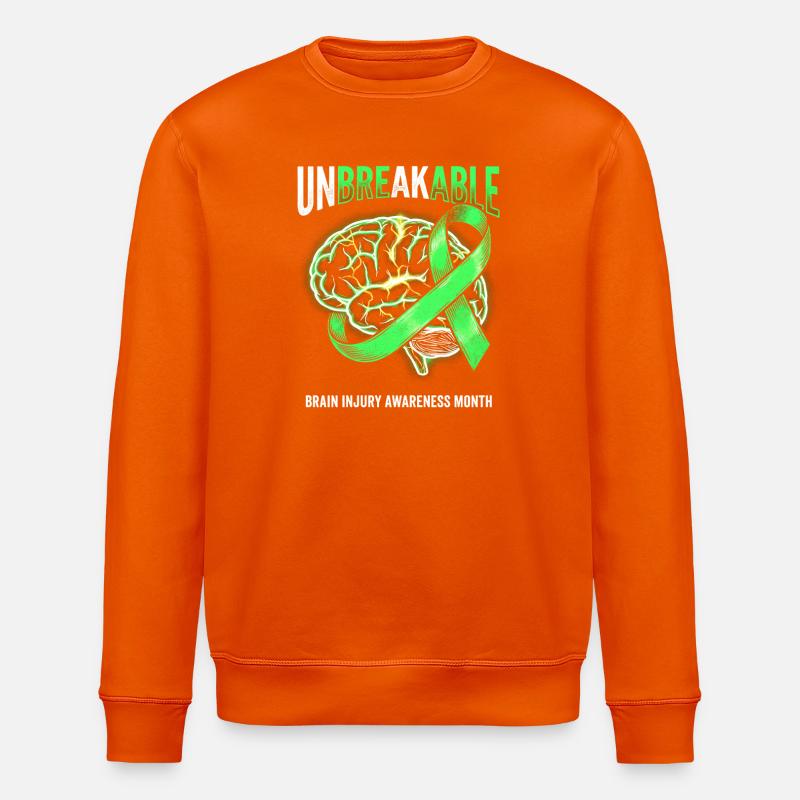 Unbreakable Brain Ribbon - Stanley/Stella Unisex Bio-Sweatshirt ROLLER - Tieforange