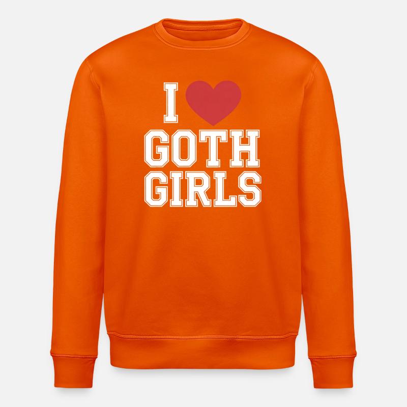 J’aime les filles gothiques - Sweat bio ROLLER Stanley/Stella Unisexe - orange profond