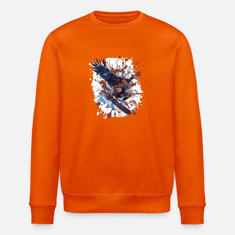 Adler Snowboard - Stanley/Stella Unisex Bio-Sweatshirt ROLLER - Tieforange