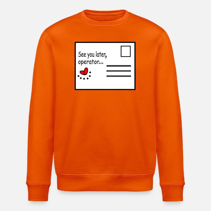 See_you_later_operator - Sweat bio ROLLER Stanley/Stella Unisexe - orange profond