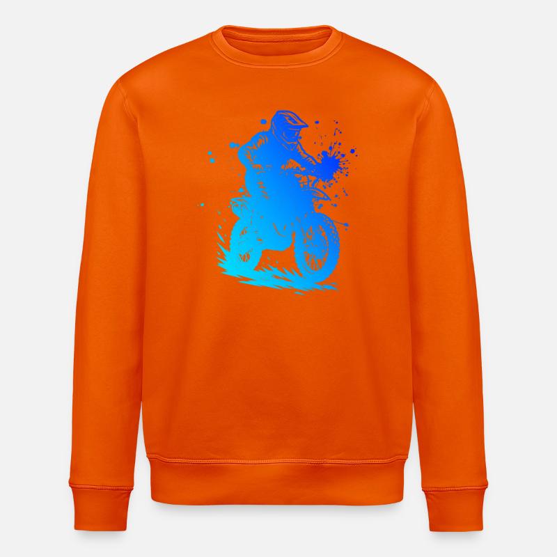 Un design intemporel simplement motocross - Sweat bio ROLLER Stanley/Stella Unisexe - orange profond