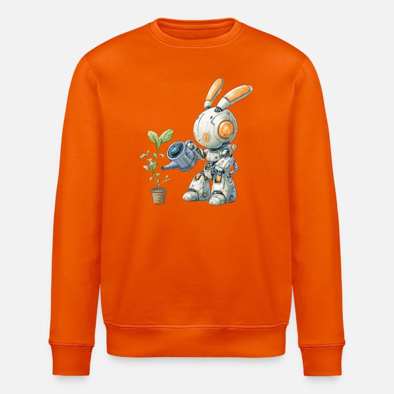 Usine d’arrosage pour lapins robots - Sweat bio ROLLER Stanley/Stella Unisexe - orange profond