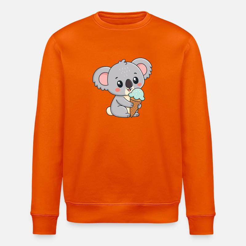 Gourmet-Koala-Eis - Stanley/Stella Unisex Bio-Sweatshirt ROLLER - Tieforange
