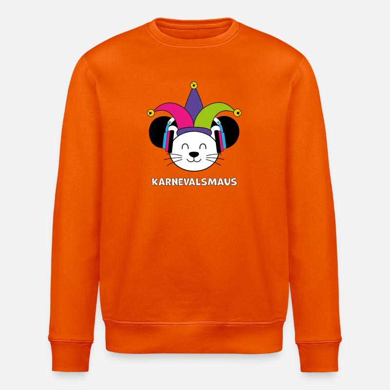 Karnevalsmaus - Stanley/Stella Unisex Bio-Sweatshirt ROLLER - Tieforange