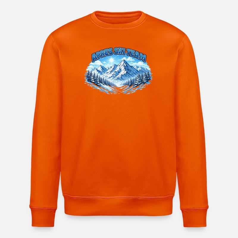 Apres Ski Team Bergpanorama - Stanley/Stella Unisex Bio-Sweatshirt ROLLER - Tieforange