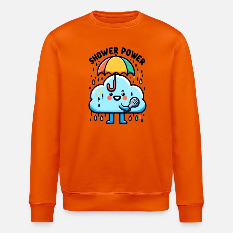 Regenkraft Wolkenlied mit Mikro - Stanley/Stella Unisex Bio-Sweatshirt ROLLER - Tieforange