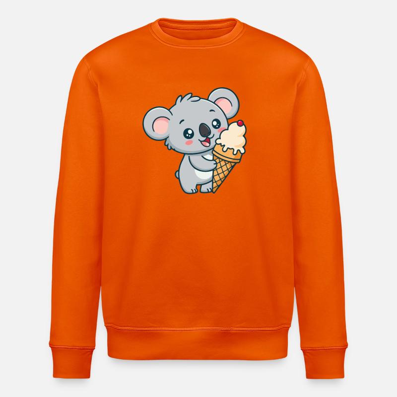Koala-Gourmand-Eis - Stanley/Stella Unisex Bio-Sweatshirt ROLLER - Tieforange