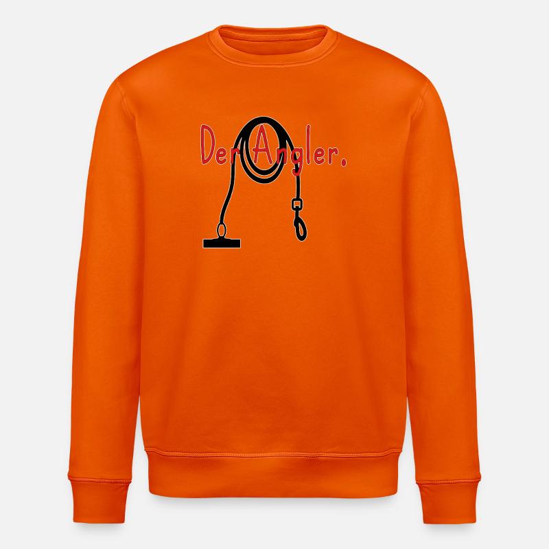 Der Angler Magnetfischen Schatzsuche  Hobby - Stanley/Stella Unisex Bio-Sweatshirt ROLLER - Tieforange