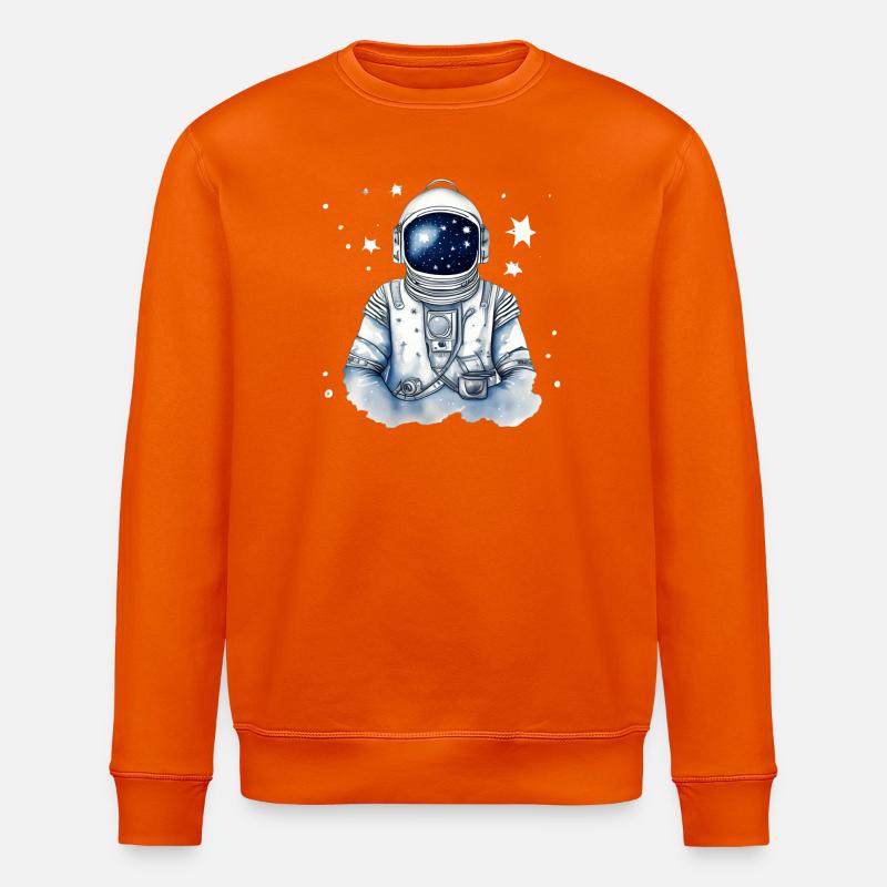 Astronaute dans l’espace stellaire - Sweat bio ROLLER Stanley/Stella Unisexe - orange profond