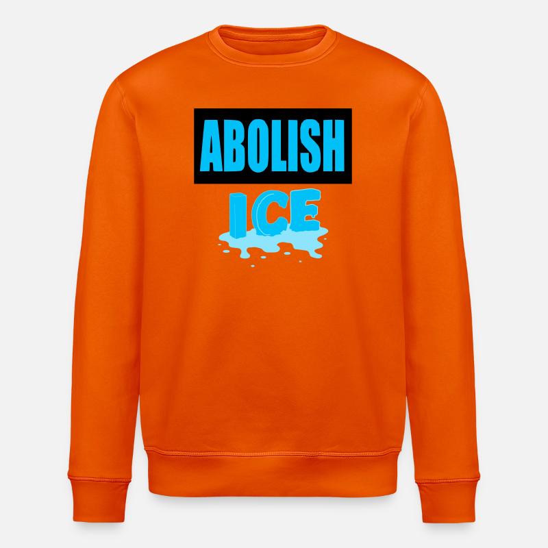 I.C.E. abschaffen: - Stanley/Stella Unisex Bio-Sweatshirt ROLLER - Tieforange