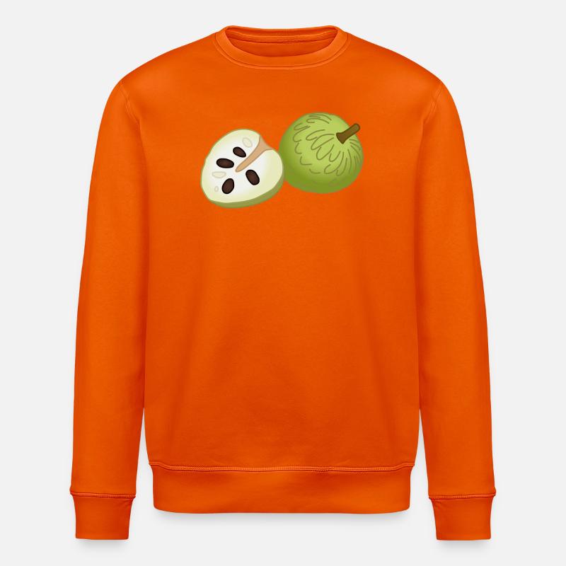 Puddingapfel-Scheibe Pop-Art - Stanley/Stella Unisex Bio-Sweatshirt ROLLER - Tieforange