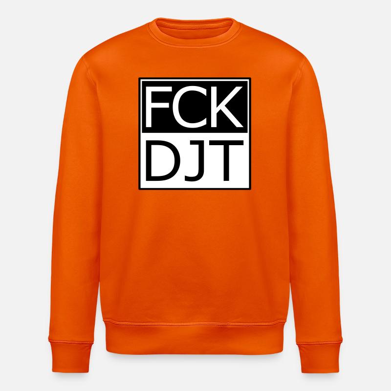 Provokante Blocktypografie Protest - Stanley/Stella Unisex Bio-Sweatshirt ROLLER - Tieforange