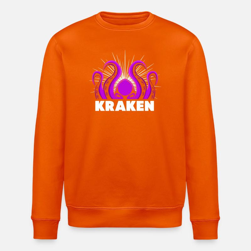 Octopus Octopus Octopus Octopus Octopus - Stanley/Stella ROLLER Unisex Organic Sweatshirt - bright orange