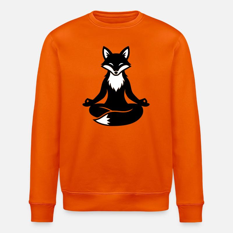 Fuchs Yoga Meditation - Stanley/Stella Unisex Bio-Sweatshirt ROLLER - Tieforange