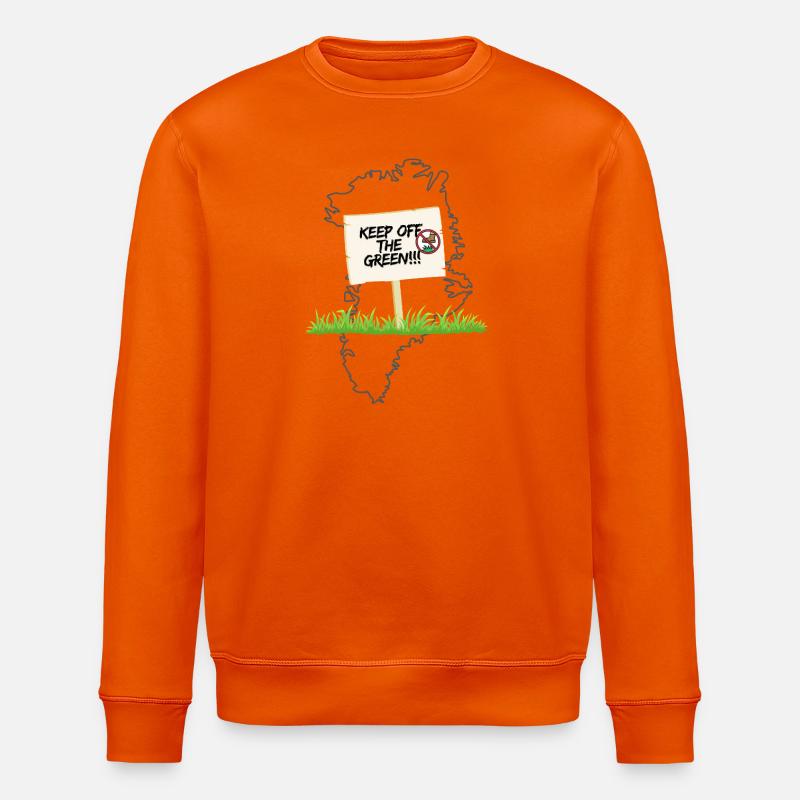 Keep off the Greenland!!! - Stanley/Stella Unisex Bio-Sweatshirt ROLLER - Tieforange