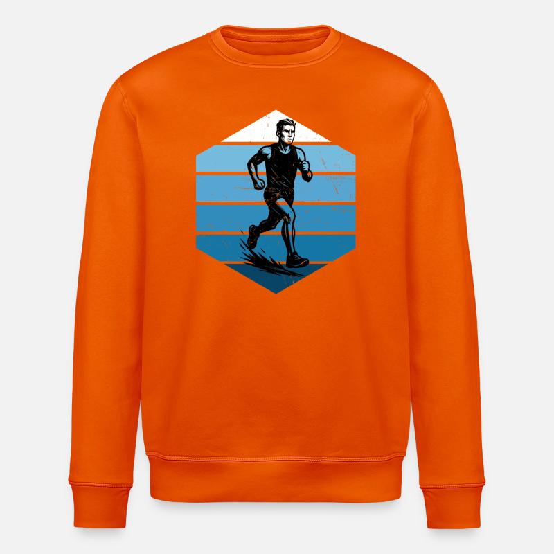 Ambiances de course pour les courses - Sweat bio ROLLER Stanley/Stella Unisexe - orange profond