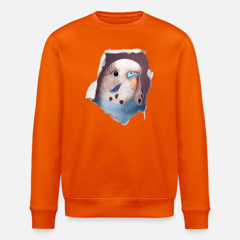 Perruche ondulée - Sweat bio ROLLER Stanley/Stella Unisexe - orange profond