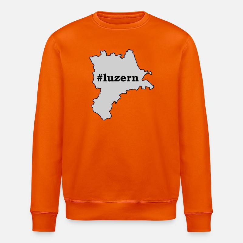 LU Lucerne - Sweat bio ROLLER Stanley/Stella Unisexe - orange profond