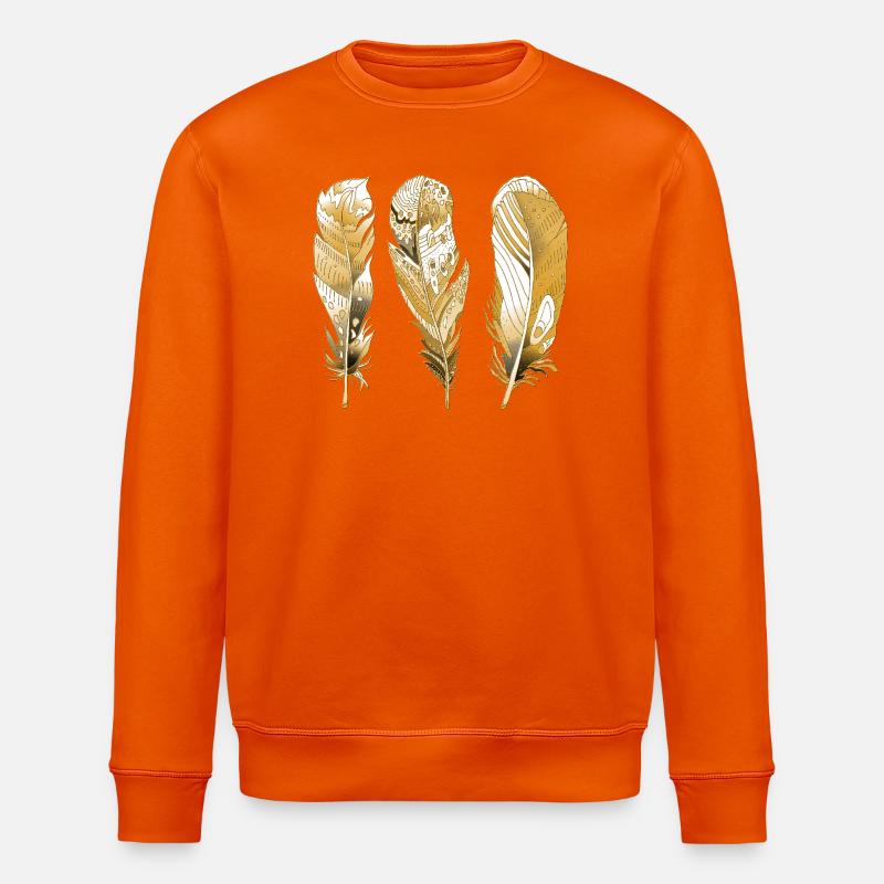Feder - Stanley/Stella Unisex Bio-Sweatshirt ROLLER - Tieforange