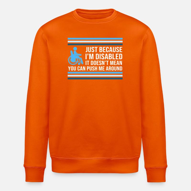 Rollstuhl - Stanley/Stella Unisex Bio-Sweatshirt ROLLER - Tieforange