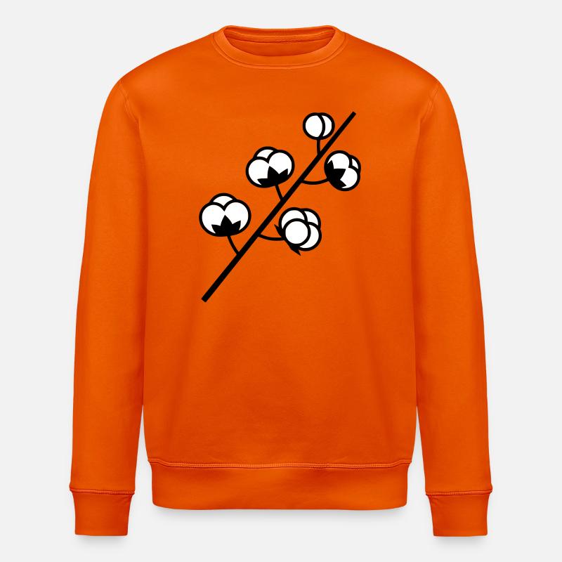 Baumwolle Zweig Pflanze - Stanley/Stella Unisex Bio-Sweatshirt ROLLER - Tieforange
