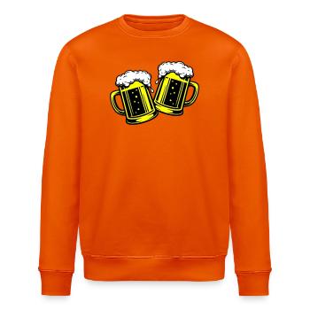 Bierglas Bier Anstossen - Stanley/Stella Unisex Bio-Sweatshirt ROLLER - Tieforange - Vorne - Nik (191cm)