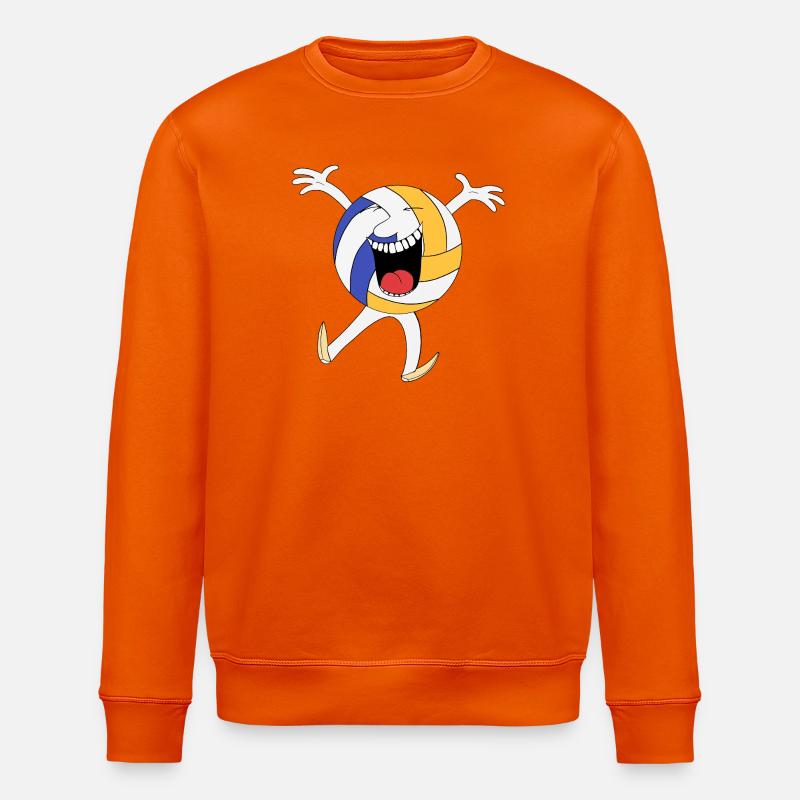 Volley Cheer Maskottchen - Stanley/Stella Unisex Bio-Sweatshirt ROLLER - Tieforange