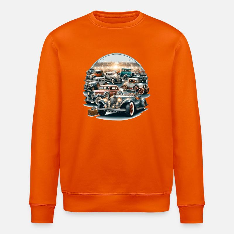 Cercle de rallye de voitures anciennes - Sweat bio ROLLER Stanley/Stella Unisexe - orange profond