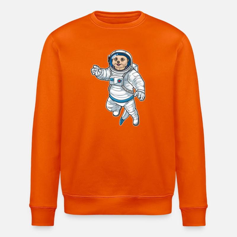 Astronaute spatial de Suricate - Sweat bio ROLLER Stanley/Stella Unisexe - orange profond