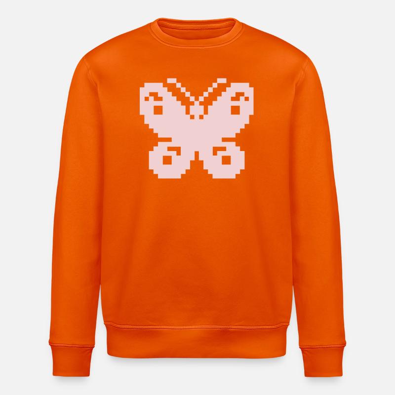 Papillon Pixel Rose - Sweat bio ROLLER Stanley/Stella Unisexe - orange profond
