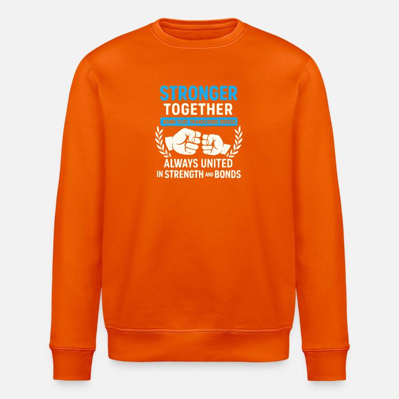 Gemeinsam stärker – Bündnis der Stärke - Stanley/Stella Unisex Bio-Sweatshirt ROLLER - Tieforange
