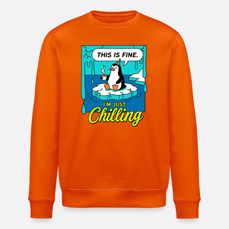 Das Ist In Ordnung - Stanley/Stella Unisex Bio-Sweatshirt ROLLER - Tieforange