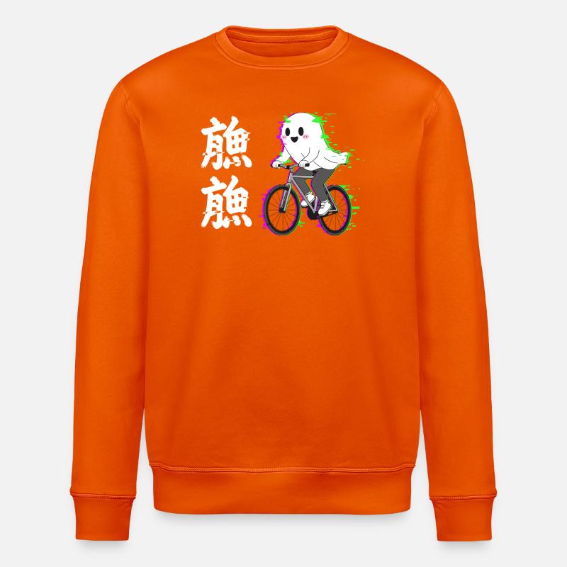 Fantôme néon à vélo - Sweat bio ROLLER Stanley/Stella Unisexe - orange profond