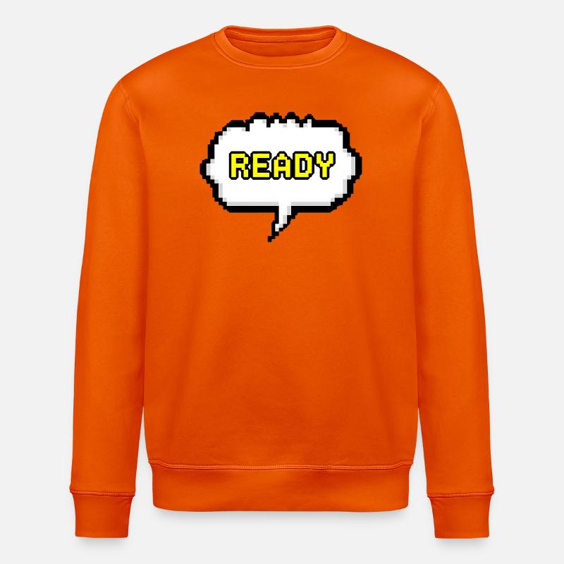 Bulle de dialogue Pixel Ready - Sweat bio ROLLER Stanley/Stella Unisexe - orange profond