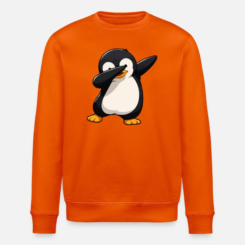 Dab Penguin Comic - Sweat bio ROLLER Stanley/Stella Unisexe - orange profond