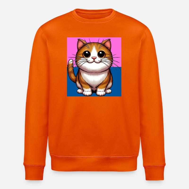 chat - Sweat bio ROLLER Stanley/Stella Unisexe - orange profond