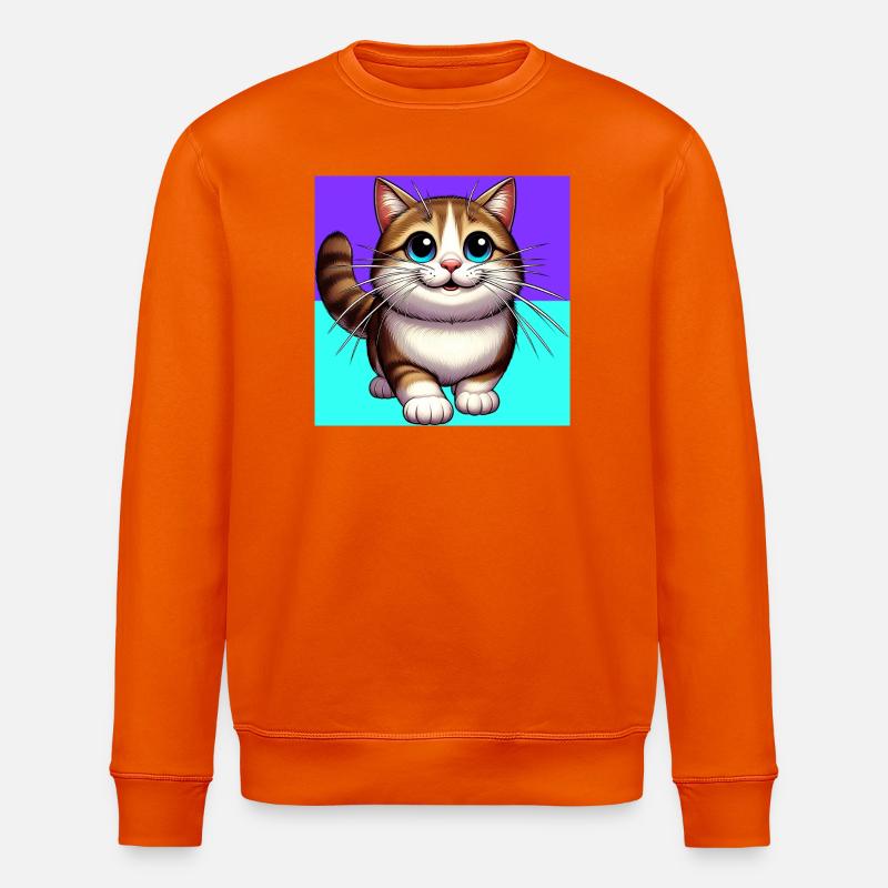 chat - Sweat bio ROLLER Stanley/Stella Unisexe - orange profond