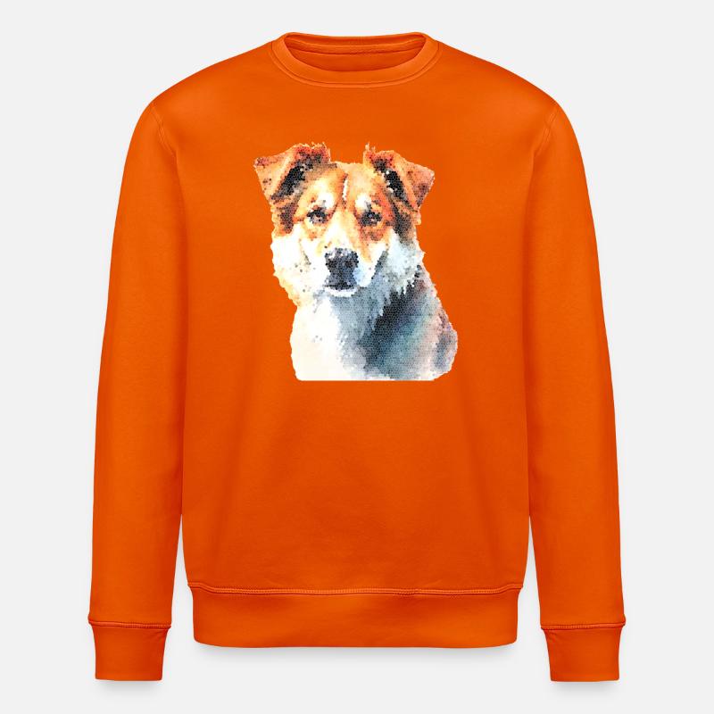 Treuer Hund - Stanley/Stella Unisex Bio-Sweatshirt ROLLER - Tieforange