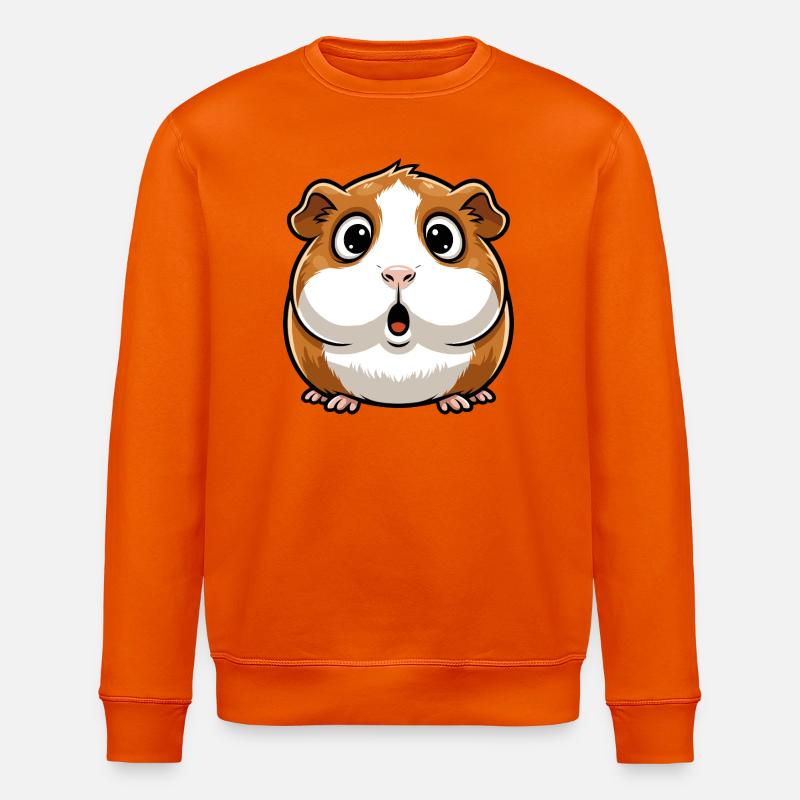 Surprise cochon d’Inde - Sweat bio ROLLER Stanley/Stella Unisexe - orange profond