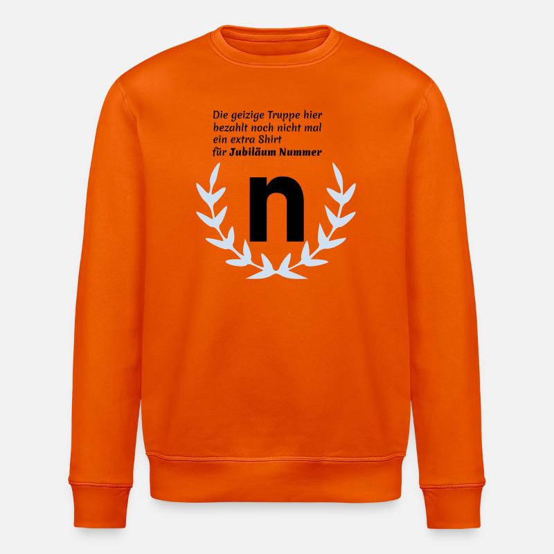 Jubilee N - Stanley/Stella ROLLER Unisex Organic Sweatshirt - bright orange