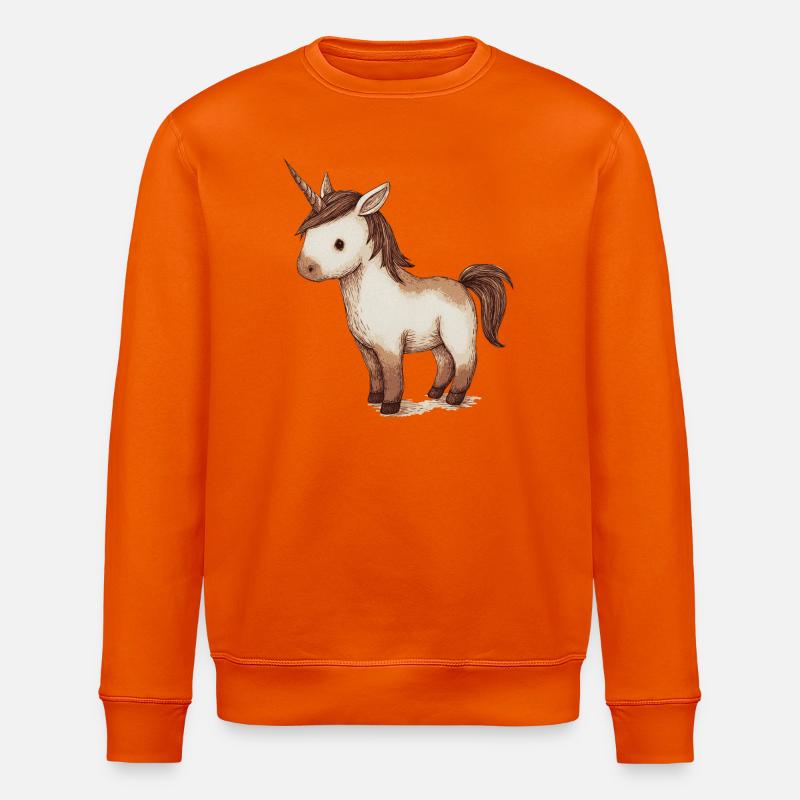 Petite licorne mignonne - Sweat bio ROLLER Stanley/Stella Unisexe - orange profond
