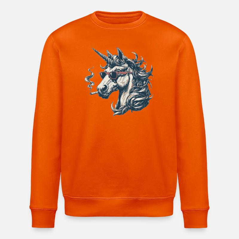 Licorne cool - Sweat bio ROLLER Stanley/Stella Unisexe - orange profond