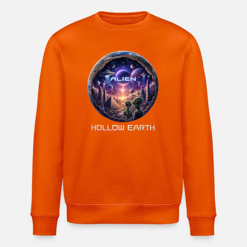 Alien Hollow Earth - Stanley/Stella Unisex Bio-Sweatshirt ROLLER - Tieforange